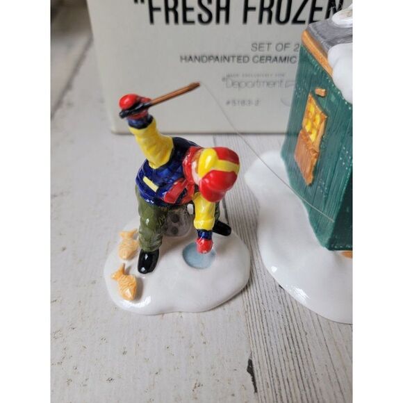 Dept 56 51632 Fresh Frozen Fish snow village accessory Xmas set - Picture 3 of 11